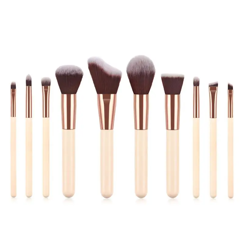 

Professionl 10pcs/Set Makeup Brush Set For Eye Shadow Foundation Contouring Blush Makeup Muti-purpose Cosmetics Beauty Tools