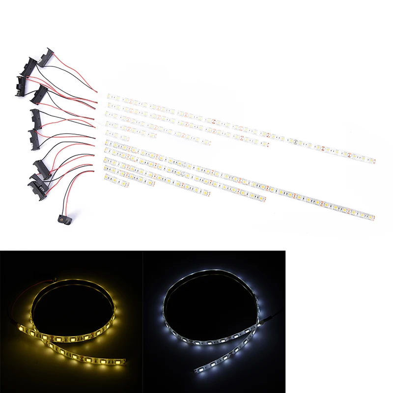 1pc Battery Powered LED S p 5050 SMD 5cm/ 10cm/ 20cm/ 30cm/ 50cm Warm White/ White Waterproof Flexible LED S p S ng Tool