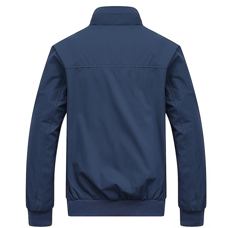 Solid Slim Bomber Jacket Men Overcoat Arrival Baseball