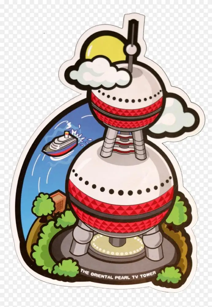 食品卡通剪辑艺术-东方明珠塔