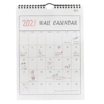 

2021 Daily Schedule Hand-painted Calendar Monthly Schedule Wall Calendar Agenda Planner Calendar (2020.9-2021.12)