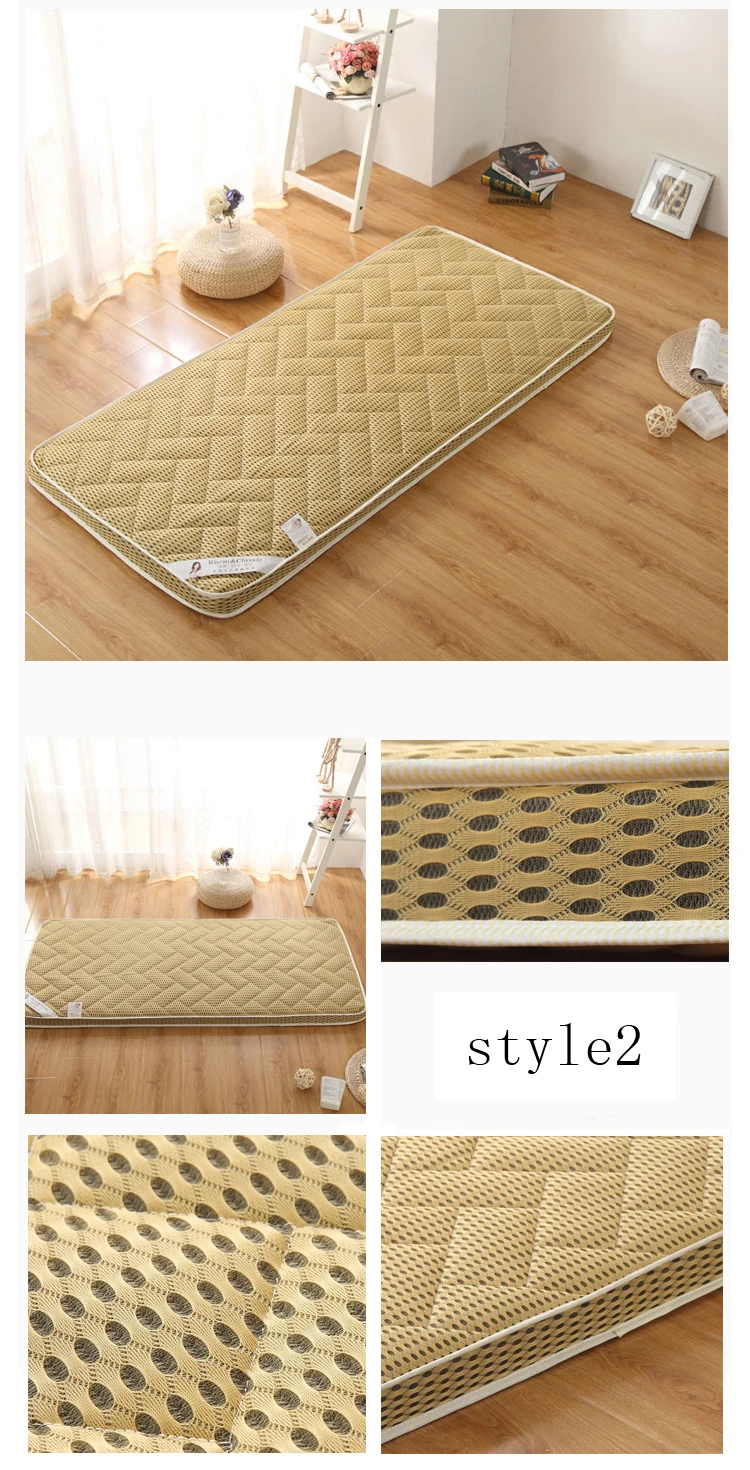 comfortable Soft Foldable Tatami Mattress students Thick warm 4D Breathable mesh Mattress with straps twin queen king size