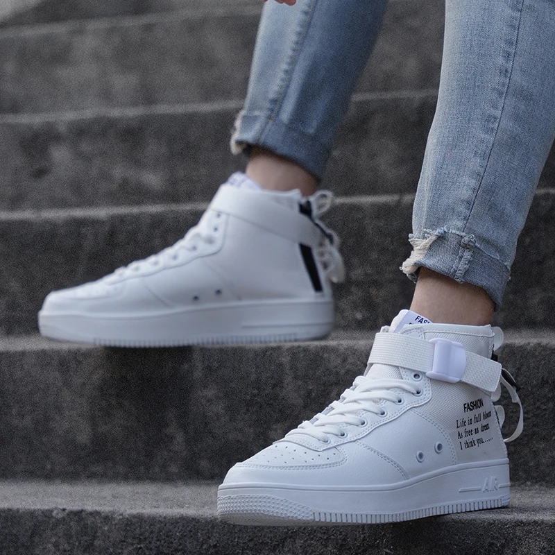 Новинка; Force Jordan 1; мужская обувь на молнии; обувь для скейтбординга; мужские кроссовки; Zapatos De Hombre; уличная спортивная обувь с высоким берцем; женская обувь унисекс