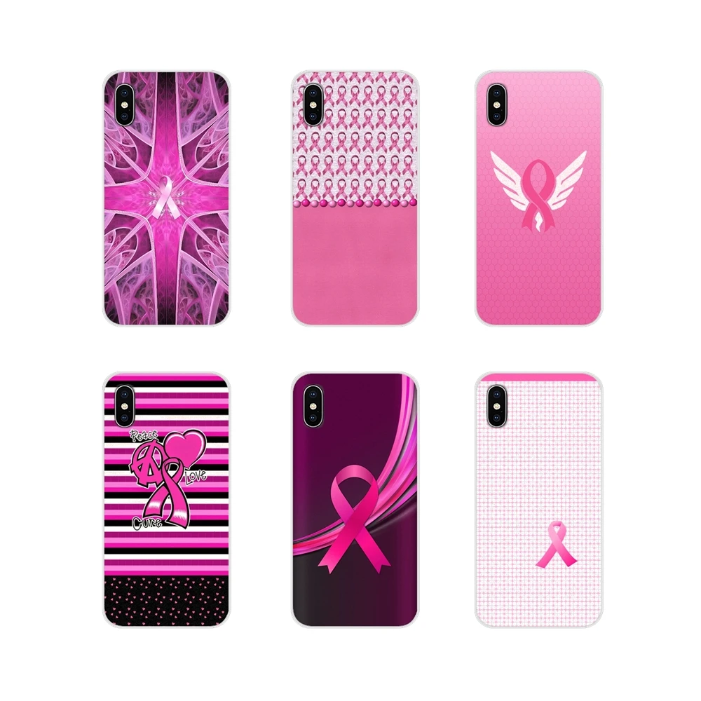 

Accessories Phone Covers For Samsung A10 A30 A40 A50 A60 A70 Galaxy S2 Note 2 3 Grand Core Prime Girly Breast Cancer pink Ribbon