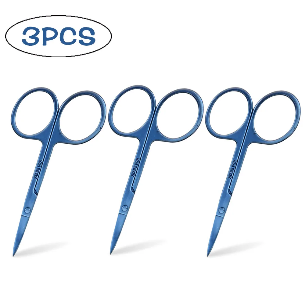 Stainless Steel Manicure Scissors Nail Cuticle Nipper Cutter Eyebrow