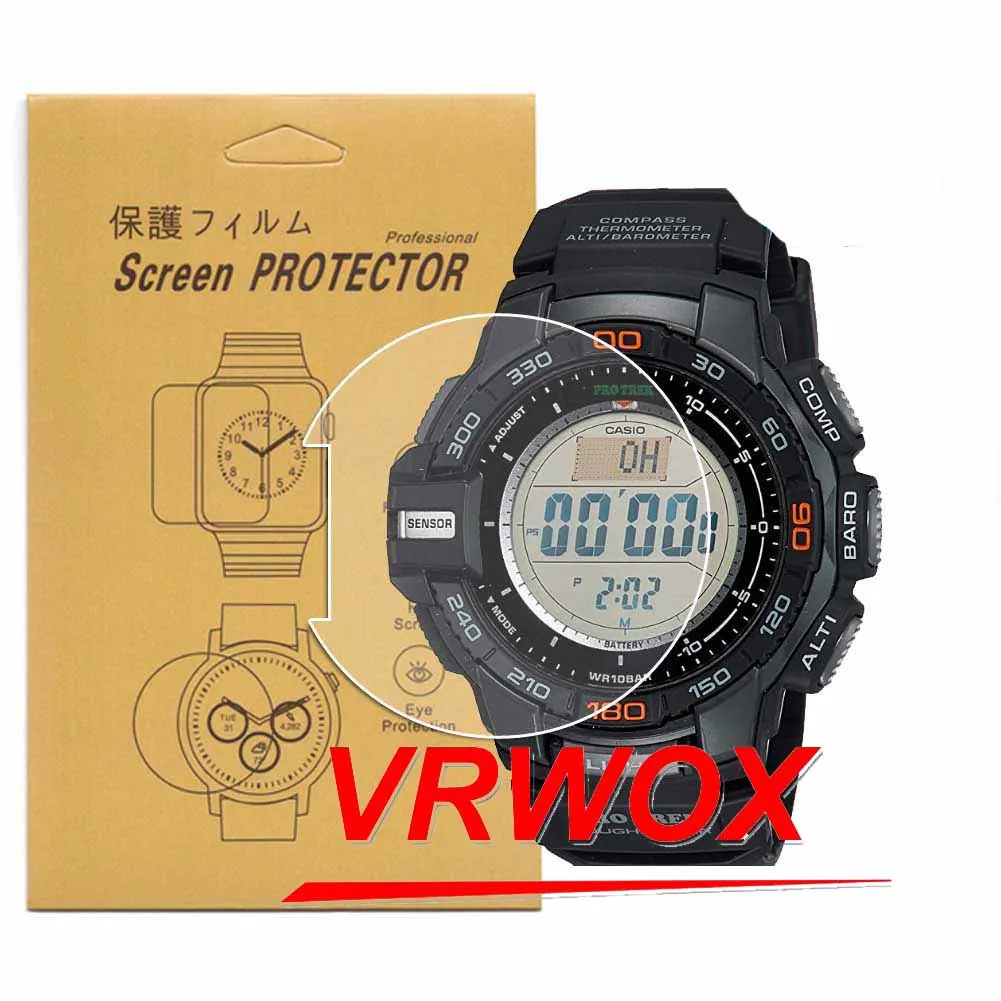 3 Pcs Protector Casio PROTREK PRG-270 PRG-270-1CR GW-7900 GR-8900 TPU Nano Watch Screen