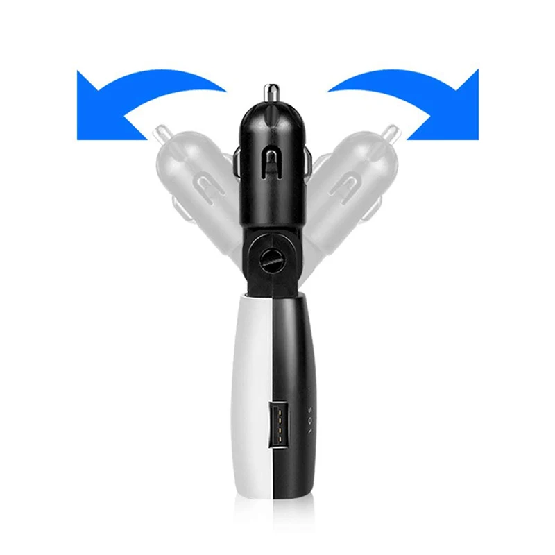 USB Автомобильное зарядное устройство прикуриватель светодиодный дисплей тестер 5 в 3.1A Быстрая зарядка автомобиля 4 в 1 регулируемый для телефона планшета