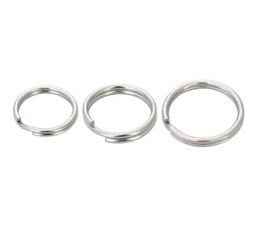 

50pcs Key Holder Open Jump Rings Split Double Loops Circle Keychain Ring Connectors for Jewelry Making Wholesale f5df