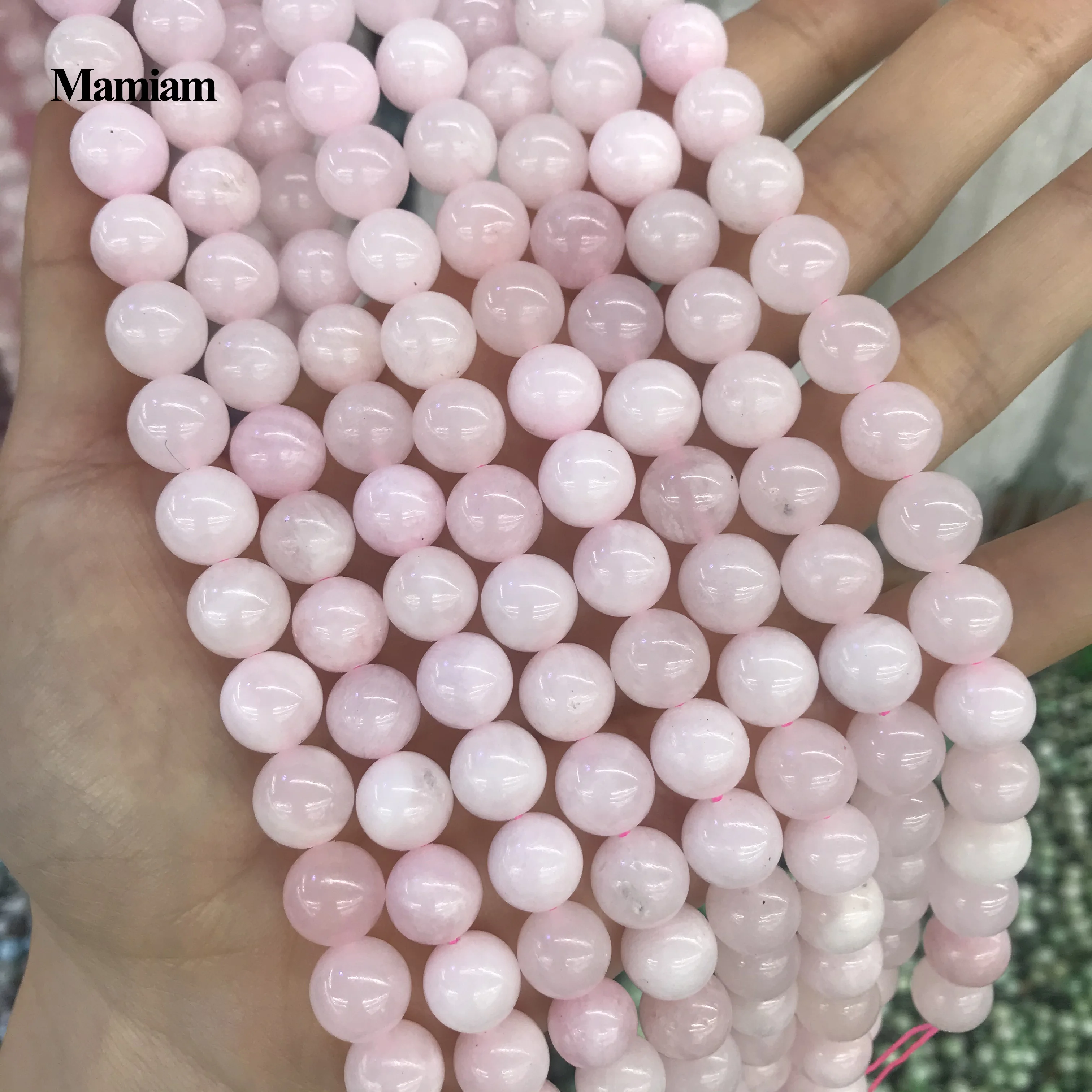 Натуральные розовые бусины кальцита mamam гладкие круглые незакрепленные 6 мм 7 5 10