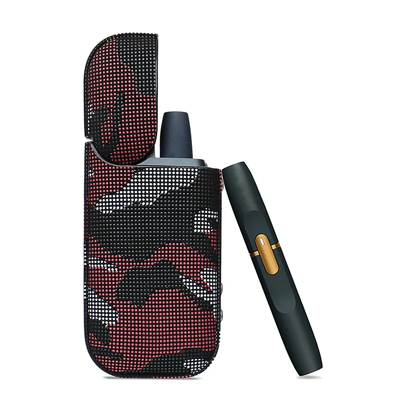 Camouфлаг IQOS 2,4 Plus чехол из искусственной кожи бампер 360 Полное покрытие для Японии Iqos 2. 4 Чехол склад Броня Iqos2.4 корпус дом