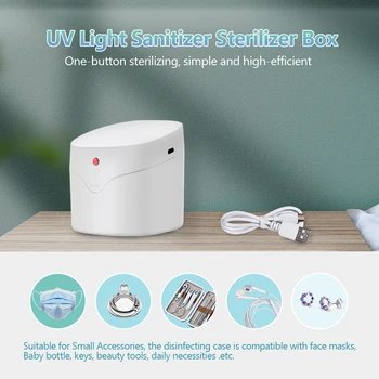

Ultraviolet Light Sterilizer Box Multifunctional Disinfection Box Smart UV Masks Sterilizer Portable Automatic Box