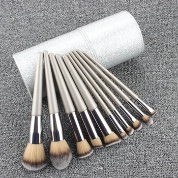 

10pcs Makeup Brushes Set Loose Powder Foundation Brush Blush Concealer Eyeliner Eyeshadow Brush Lip Eye Make Up Brush Tool