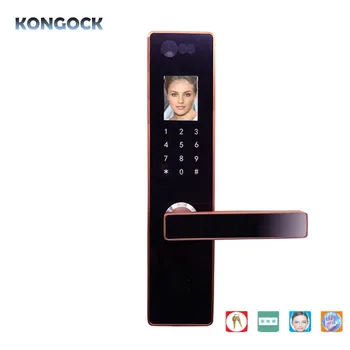 

Electronic Facial Recognition Smart Door Lock, HD camera infared palm-print recognition digital password keyless MF card access
