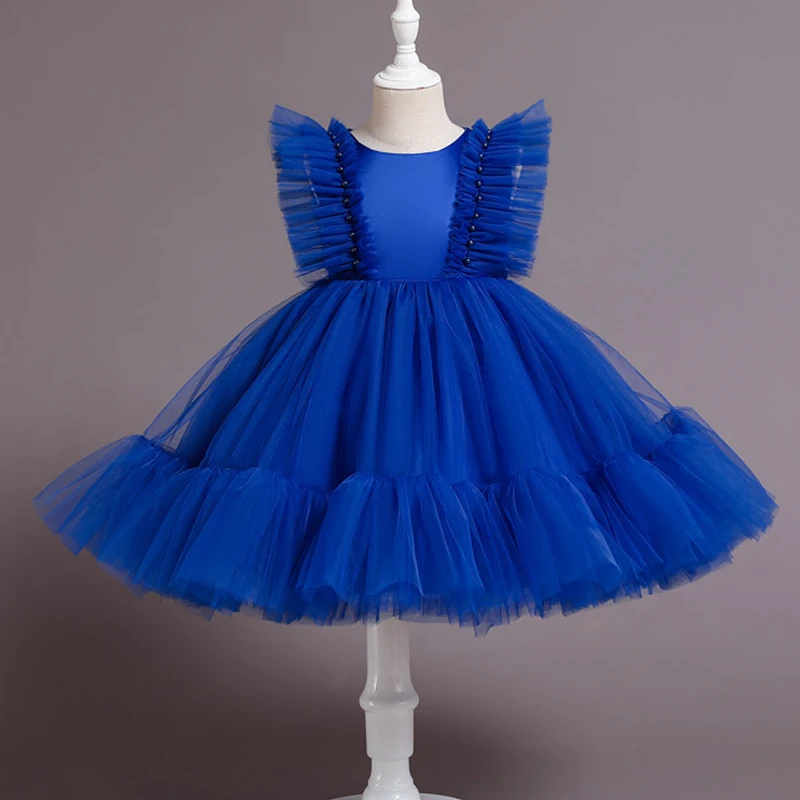 Children Evening Dresses Elegant 2022 New Flower Girl Puffy Dress