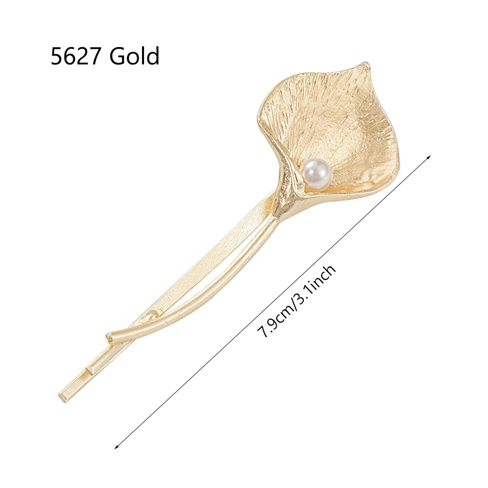 Модные Шпильки, винтажные металлические заколки для волос с листьями для женщин и девушек, аксессуары для волос, заколка для волос, изысканные заколки, ретро украшение из перьев - Цвет: 5627 Gold