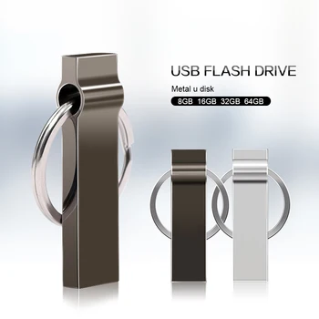 

Fast Speed Metal USB Flash Drive 2.0 Pen Drive 64GB 128GB USB Flash Memory Stick portable hard drive 8gb 16gb pendrive usb stick