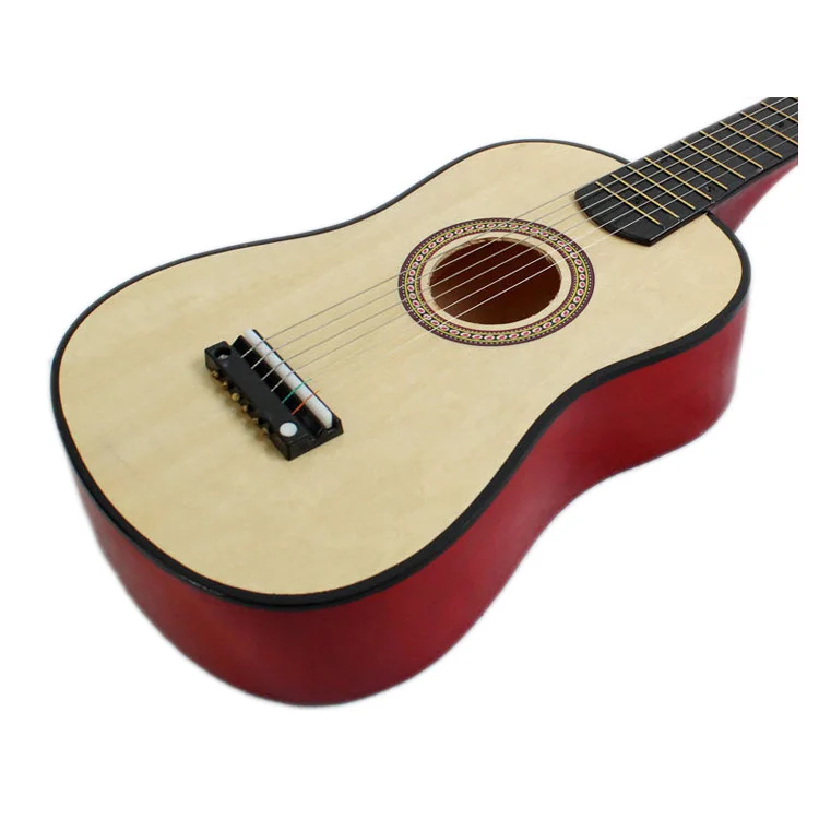 1 компл. 23 дюймов гитара Мини гитара липа детская музыкальная игрушка акустический струнный инструмент с Plectrum 1St струны натурального цвета и