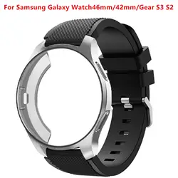 Чехол + ремешок для samsung Galaxy watch 46 мм 42 мм gear S3 Frontier/classic 22 мм ремешок для часов все вокруг защитные часы аксессуары
