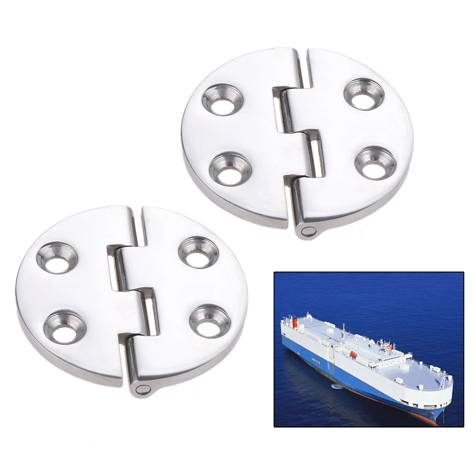 2 Buah 64mm Pintu Kapal Laut Engsel Bulat Untuk M6 Sekrup Fiksasi Permukaan Dipoles Dan Panel Engsel Menebal Perahu Baja Tahan Karat Dayung Perahu Aliexpress