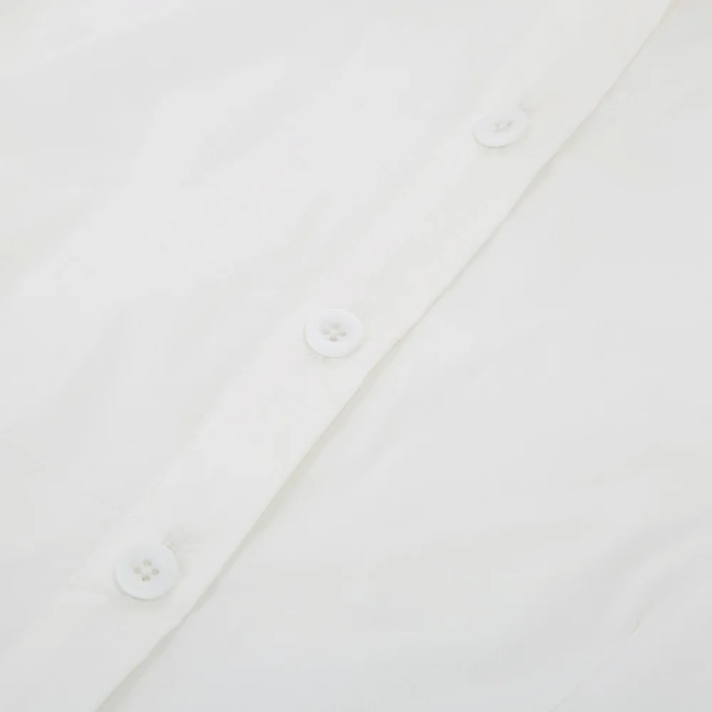 BP Женская винтажная рубашка, женская летняя Стильная однотонная рубашка с коротким рукавом, украшенная бантом, плиссированные офисные Рубашки, Топы, блузки