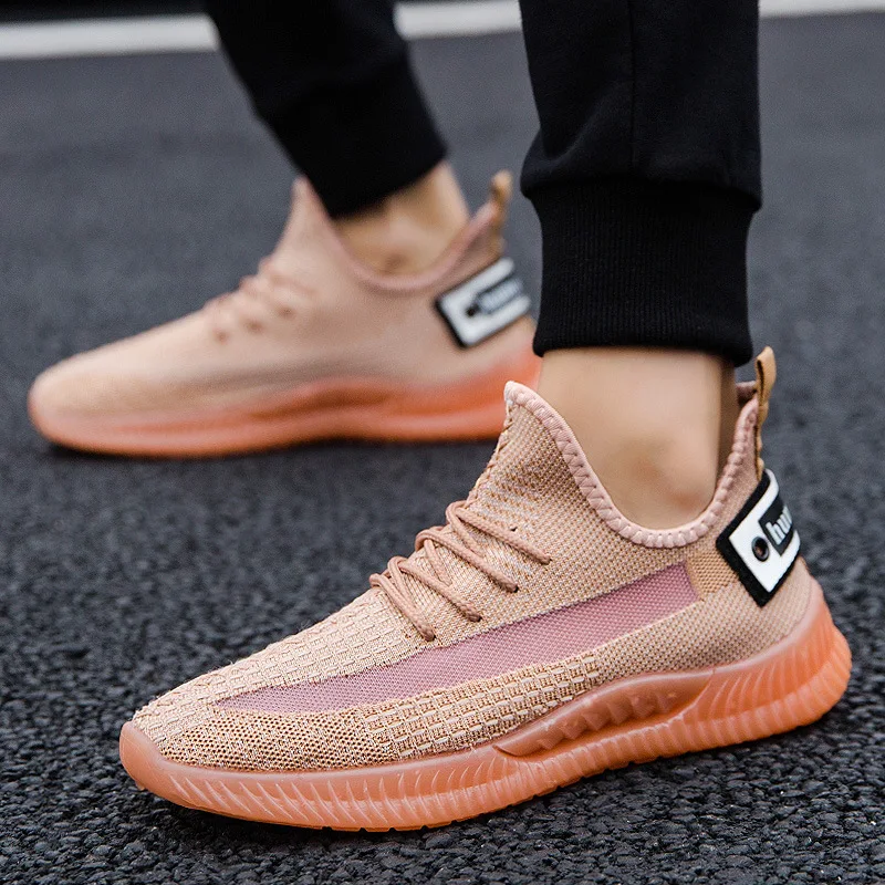 

2019 Summer New Style Fly Woven MEN'S SHOES Korean-style Versatile Men Mesh Shoes Comfortable Athletic Shoes Fashion Man Running