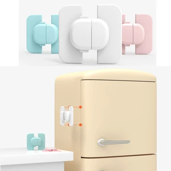 

1pcs Fashion Convenient Refrigerator Freezer Door Latch Lock Child Safety Special Refrigerator Water Dispenser Lock Convenient