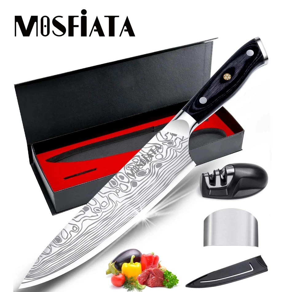 Кухонный нож MOSFiATA профессиональный шеф-нож 8 дюймов из немецкой