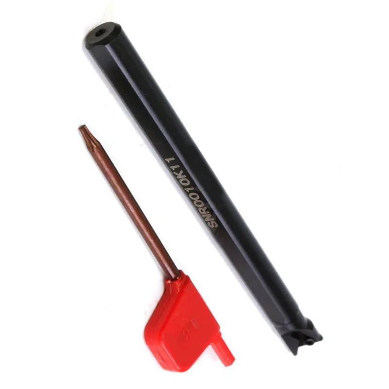 

SNR0010K11 Lathe Threading Turning Tool Holder W/ 11IR A60 Insert Parts Set Kit