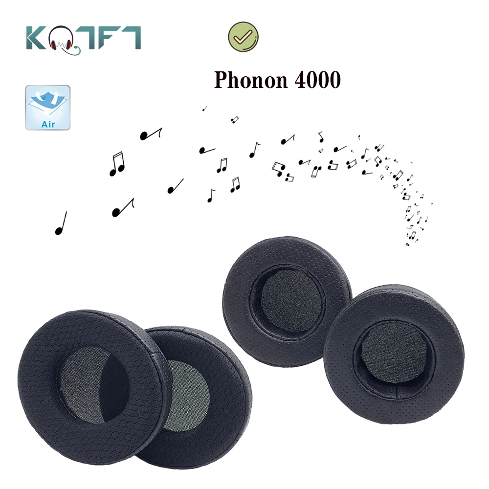 

KQTFT Breathable style Absorb sweat Replacement EarPads for Phonon 4000 Headphones Parts Earmuff Cover Cushion Cups