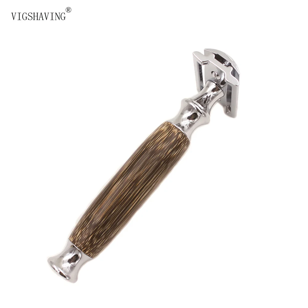 Razor Only VIGSHAVING Naatural Bmaboo безопасная Мужская бамбуковая Безопасная бритва с подставкой - Цвет: Razor Only