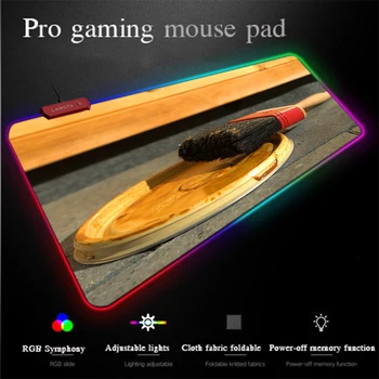 

Yuzuoan Programming Mouse Pad Stucco Large Size Comfort Control RGB Gaming Mouse Pad LED Lighting Backlight Gamer Computer Mat