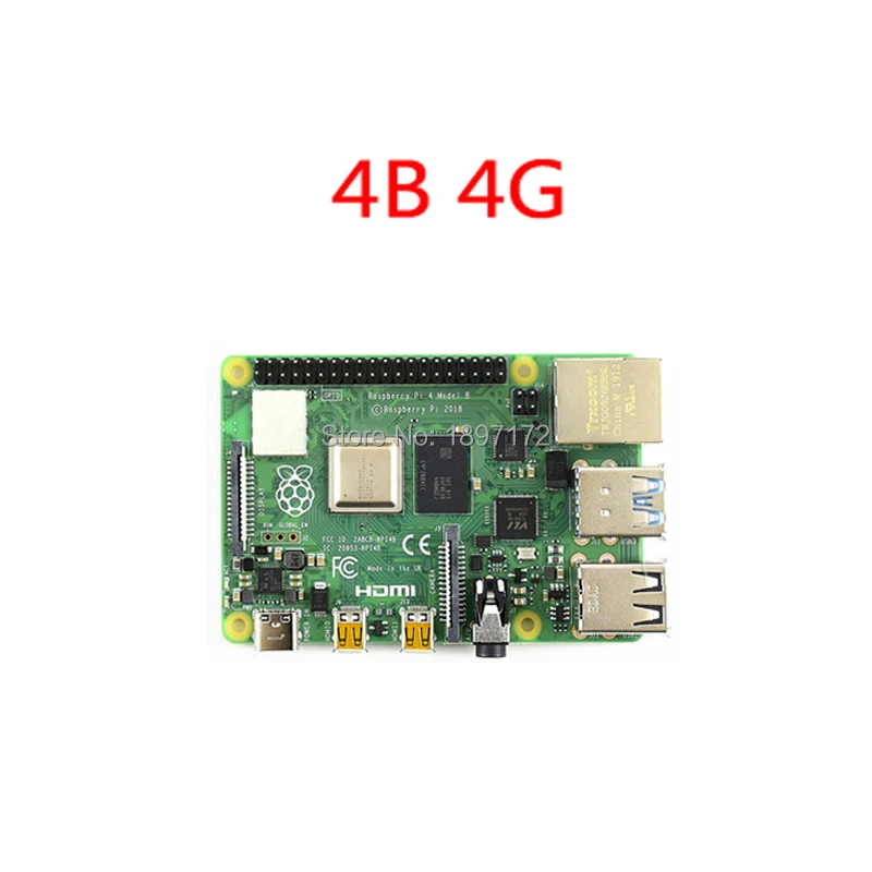 Raspberry Pi 4 Модель B PI 4B 1 ГБ/2 ГБ/4 ГБ или 3B+ Корпус питания 32G SD