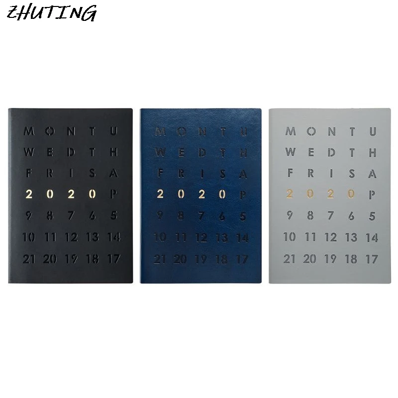 

Agenda 2020 Planner A5 Daily Notebook Organizer Mini Business Travel Notepad