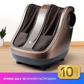 

DropShipping Electric Foot Massager Calf Leg Air Compression massage Machine Shiatsu Kneading Rolling Massage Feet with Heating