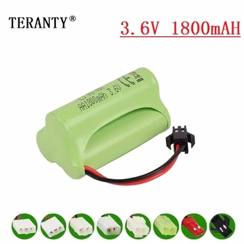 

( T Model ) 3.6v 1800mah NiMH Battery For Rc toy Car Tanks Trains Robot Boat Gun Ni-MH AA 700mah 3.6v Rechargeable Battery 1Pcs