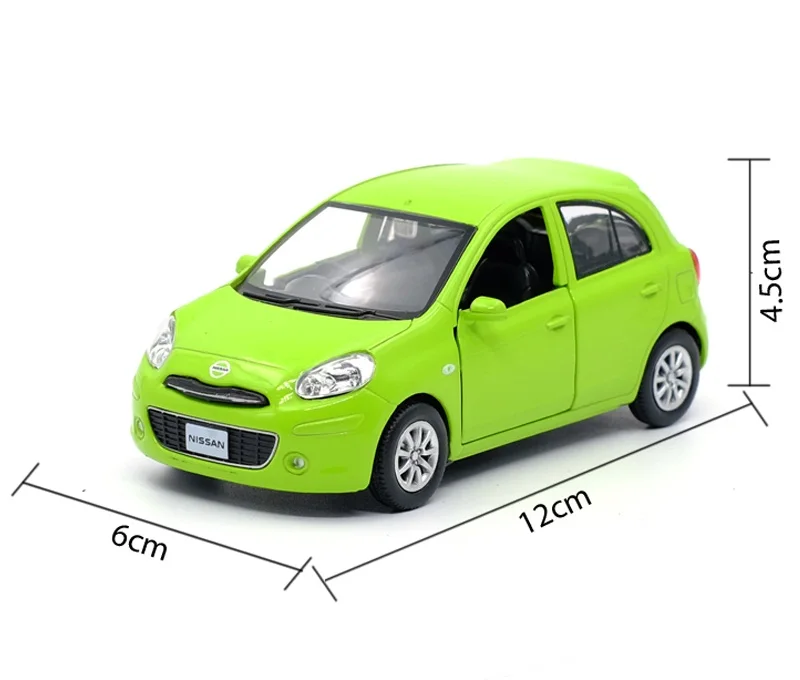 Точная имитация эксклюзивный Diecasts& Toy Vehicles: RMZ city автомобильный Стайлинг Micra мини-автомобиль 1:36 литой под давлением модель оттяните назад Автомобили