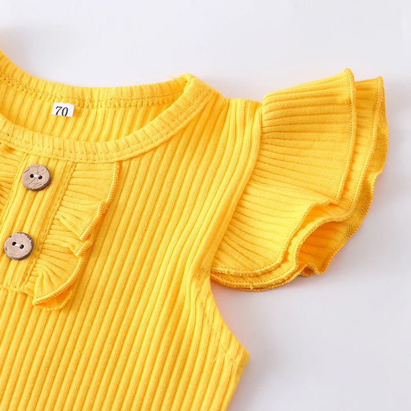Kids Clothes Set Baby Girl Summer Knitting Cotton 3Pcs