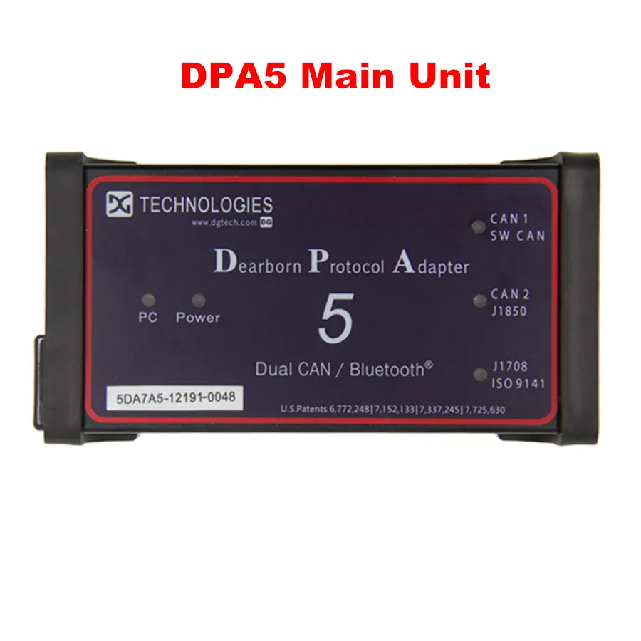 DPA5 Main Unit Профессиональный DPA 5 Dearborn протокол адаптер 5 Полный Адаптеры DPA5 сверхмощный грузовик сканер без Bluetooth двойной может DPA - Цвет: DPA5 Main Unit