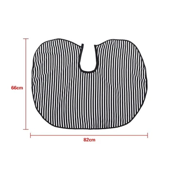 

2Pcs Salon Black and White Stripes Hairdressing Cutting Capes Waterproof Cutting Collar Hair Dye Cape Hair Wraps Apron