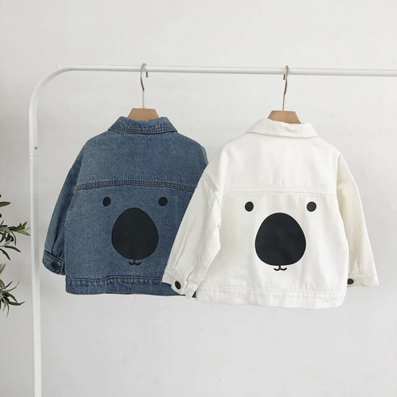 

Chen Mom Childrenswear BOY'S Baby Jeans Coat Spring 1-3 Years Old Children Denim Jacket Little Bear Coat