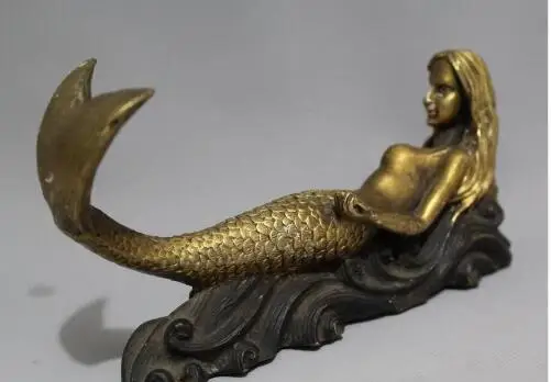 306 " Дания миф Русалка Рыба Морская дева красота злая скульптура статуя