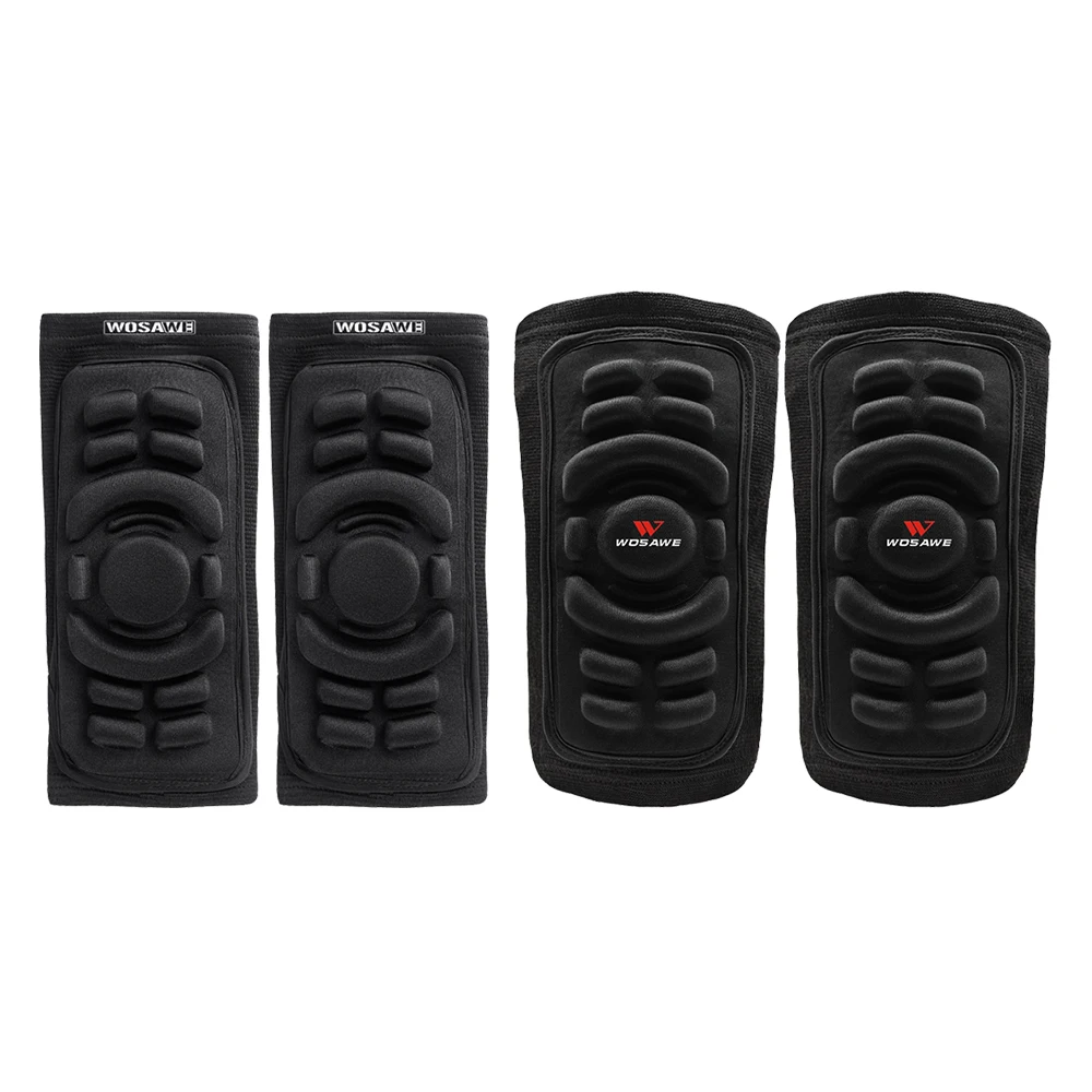 4pcs elbow knee pads WOSAWE 4 шт./компл. мотоциклетные наколенники EVA мото наколенники налокотники мотокросса гоночная Защитная Экипировка колено налокотники комплект - Цвет: 4pcs elbow knee pads