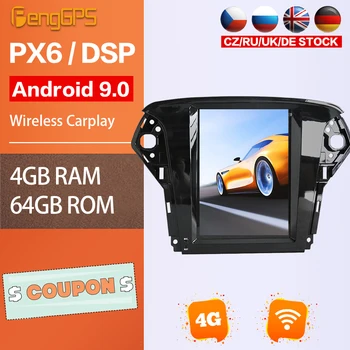 

Tesla Toushscreen For Ford Mondeo 2011-2015 GPS Navigation Car DVD Player Android Radio Multimeida Headunit Carplay Bluetooth