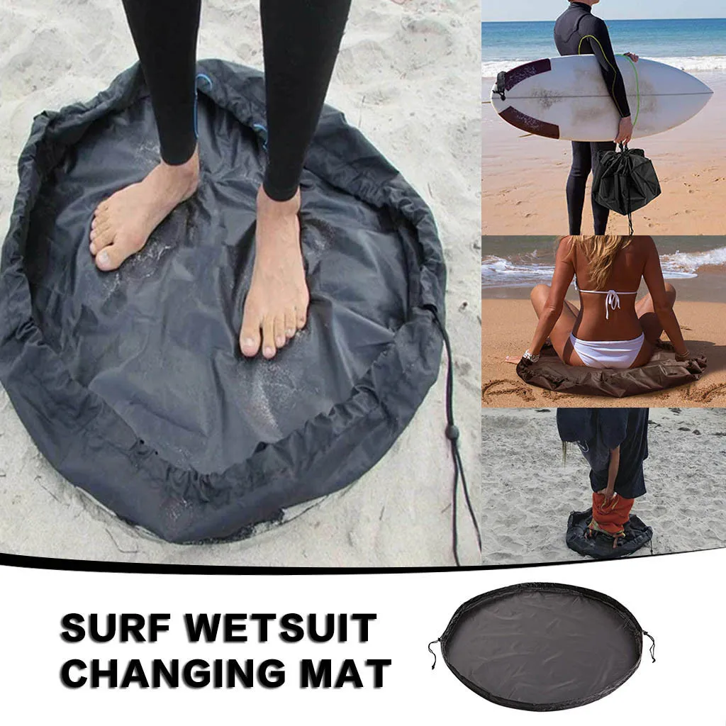 Surf Wetsuit Chaning Mat Carry Pack Black Change Bag Diving Suit