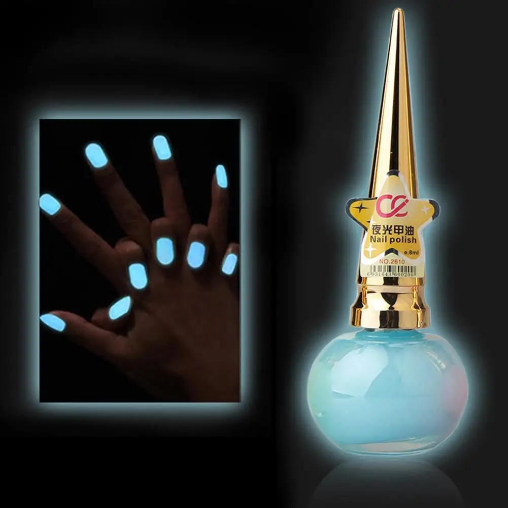 Светится в темноте Краски лак для ногтей Nail Art декоративный гель для ногтей флуоресцентная светящаяся лак для ногтей Световой