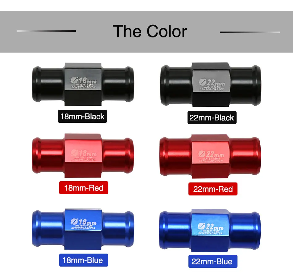 ZS MOTOS Универсальный 18 мм 22 мм мотоцикл температура воды температура соединительный шланг Датчик адаптер Датчик температуры адаптер