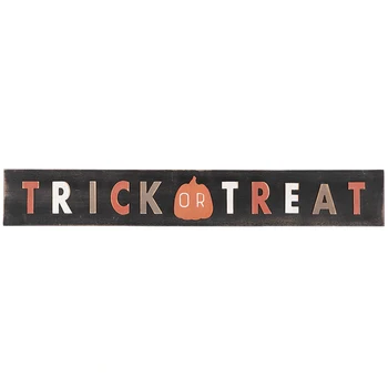 

"trick or treat" Halloween wood wall sign US warehouse In Stock dropshipping