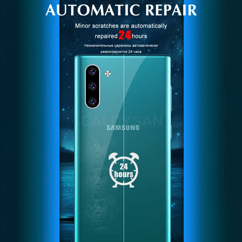 1-3 Pcs 100D Back Cover Hydrogel Film For Samsung Galaxy Note 10 8 9 Pro S10 S8 S9 PLus Protective Film S10E Soft Film Not Glass