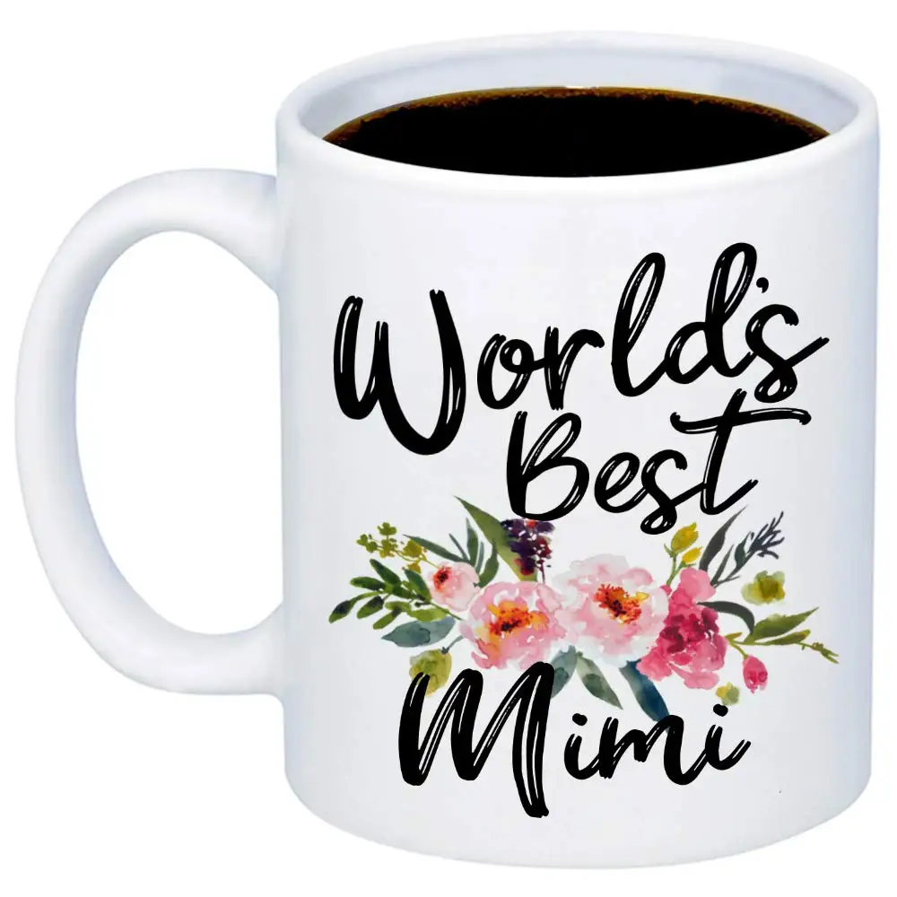 Подарок для бабушки лучшая в мире кружка кофе Mimi милая забавная чашка 11 унций |
