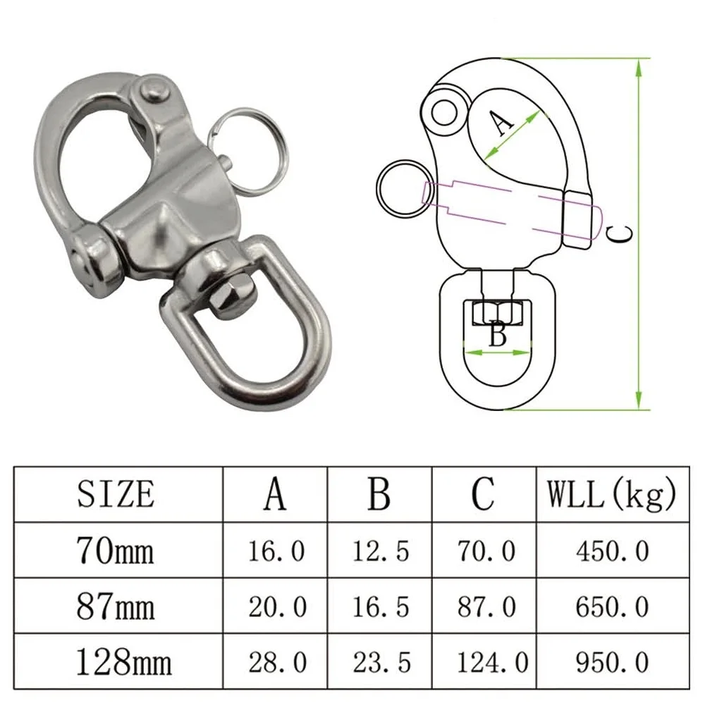 Buy Wholesale China Heavy Duty 316 Stainless Steel Swivel Shackle